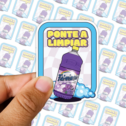 Ponte Limpiar Sticker