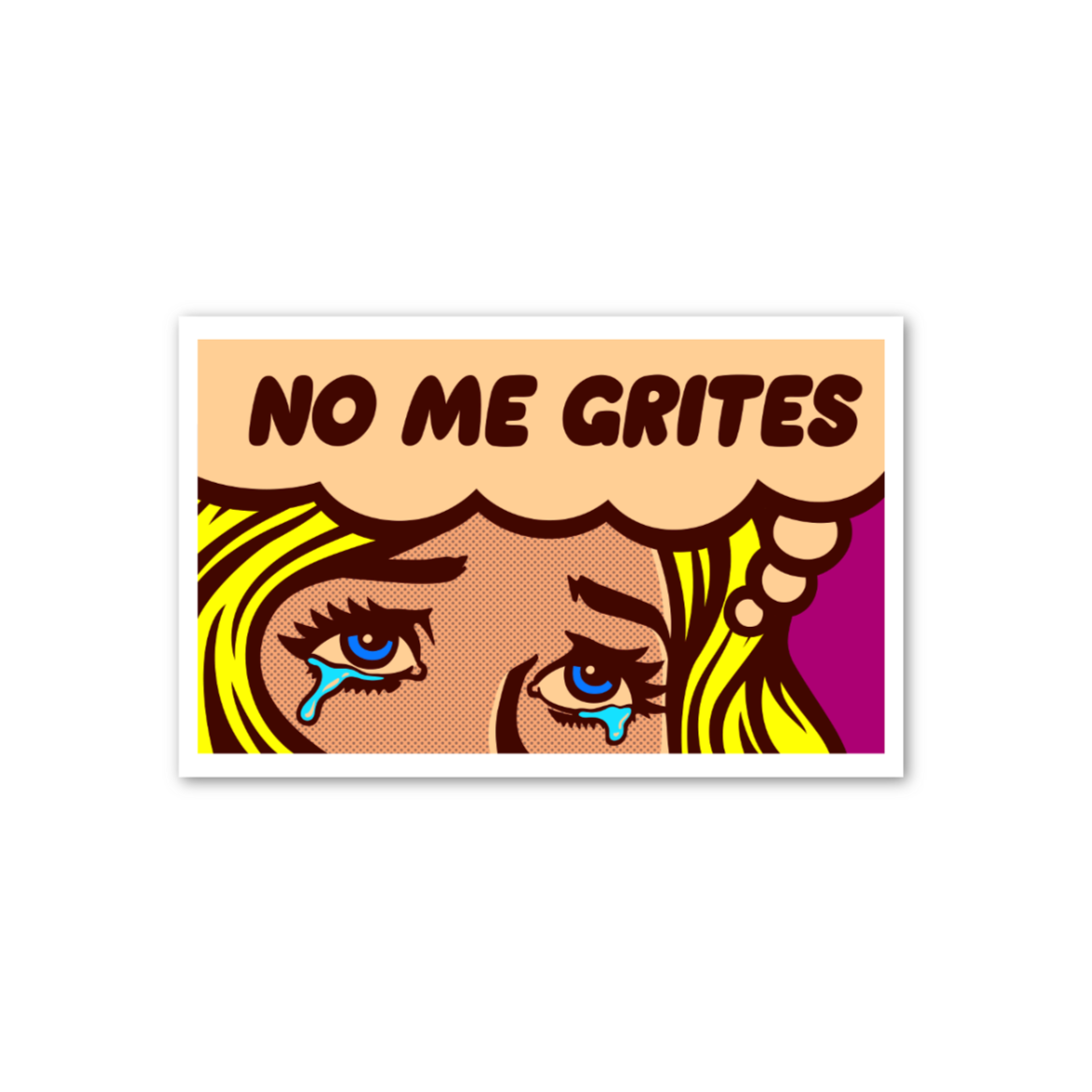 No Me Grites Sticker