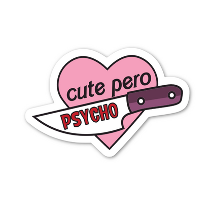 Cute Pero Psycho Sticker