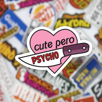 Cute Pero Psycho Sticker