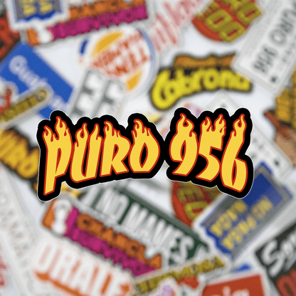 Puro 956 Sticker (Flames)